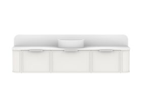 ADP Flo by Alisa & Lysandra All Drawer Vanity Unit Centre Bowl 1800 Cherry Pie Top 3 Drawers (No Basin)