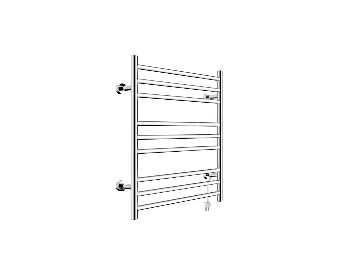 Posh Domaine Heated Towel Rail 500mm x 750mm Polished Stainless Steel