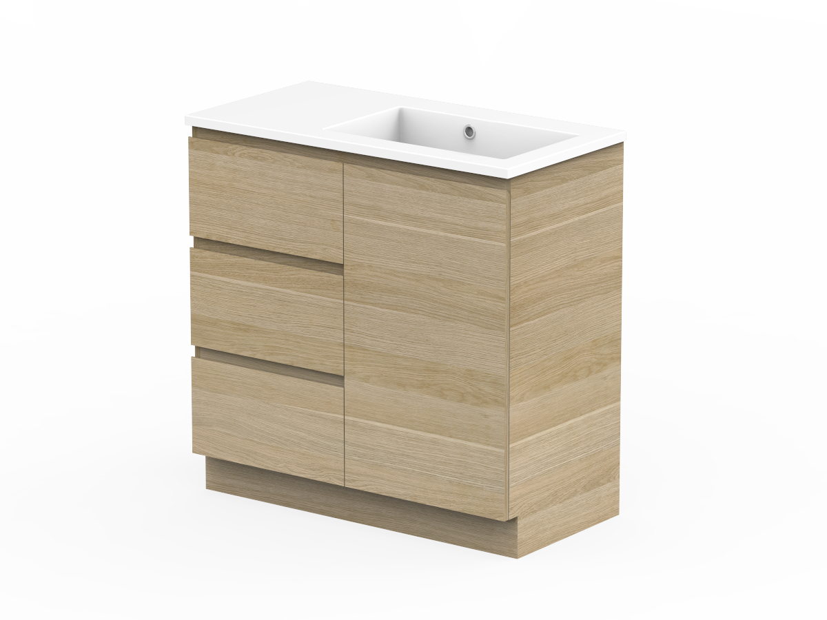 Posh Domaine Plus Conventional 900mm Floor Mounted Vanity Unit Cast