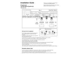 Installation Instructions - Milli Pure Progressive Shower Mixer Tap Column System with Handshower 250mm Right Hand