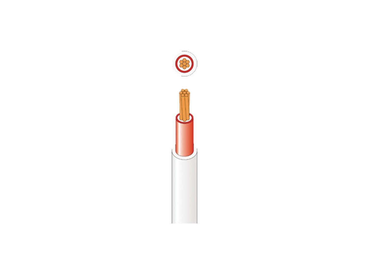 E/Cable Cable 2.5mm 1C Red/White SDI1025V
