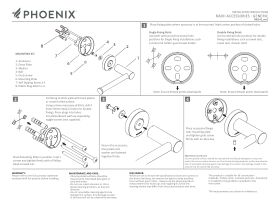 Installation Instructions - Phoenix Radii Toilet Roll Holder Round Plate