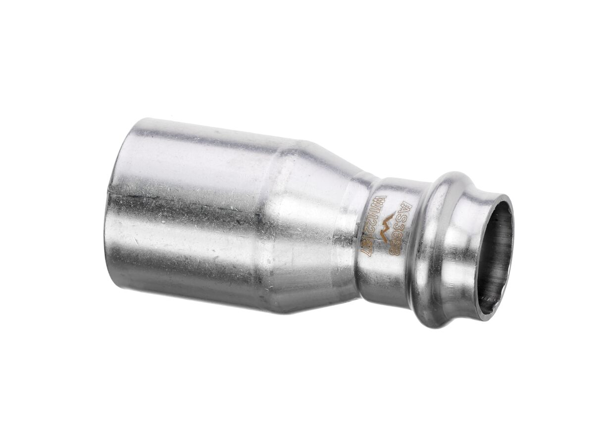 B-Press Stainless Steel Fitting Reducer 35mm x 22mm