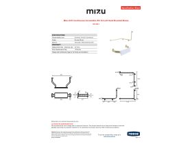 Specification Sheet - Mizu Drift Continuous Accessible WC Kit Left Hand Brushed Brass