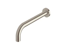 Scala 25mm Wall Outlet Curved 200mm LUX PVD Brushed Oyster Nickel (6 Star)
