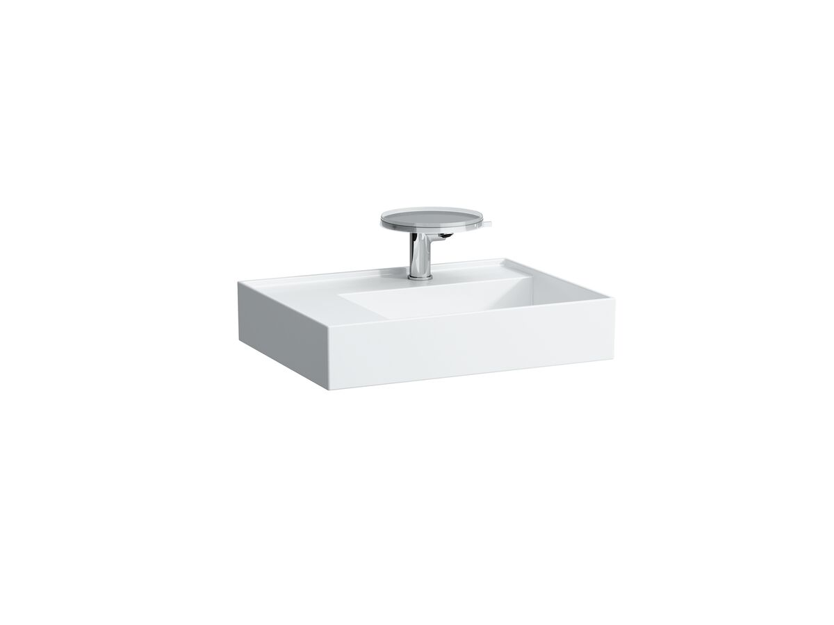 Kartell by LAUFEN Wall/Counter Basin Right Hand Basin 1 Tap Hole 600x460