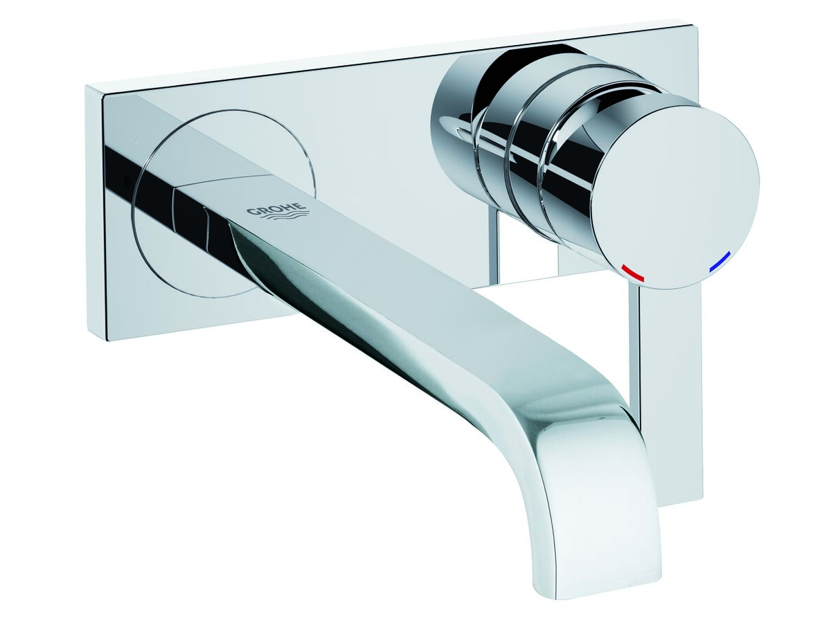 Grohe Allure Wall Bath Mixer Set Trimset Chrome