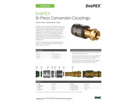 Specification Sheet - EvoPEX LF B-Press Copper Adaptor