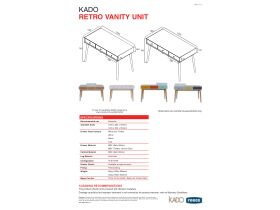 Technical Guide - Kado Retro Vanity Unit 1200