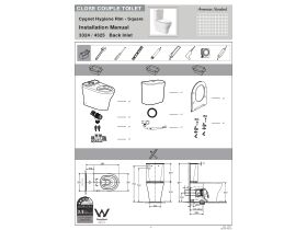 Installation Instructions - American Standard Cygnet Hygiene Rim Close Coupled Back to Wall Back Inlet Toilet Suite with Soft Close Quick Release Seat White (4 Star)