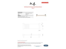 Specification Sheet - Milli Mood Edit Shower Shelf Brushed Nickel