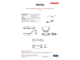 Specification Sheet - Mizu Drift 40 Degree Accessible WC Kit Left Hand Brushed Gunmetal