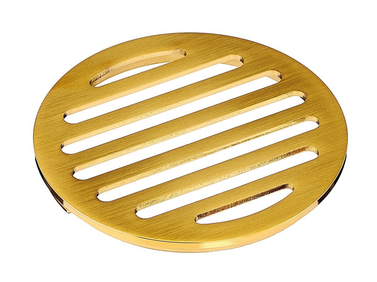 Mizu Drift Trapscrew Grate Only 100mm Brushed Gold