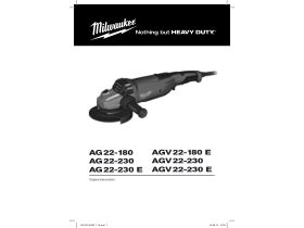 User Manual - Milwaukee Angle Grinder 230mm 240V