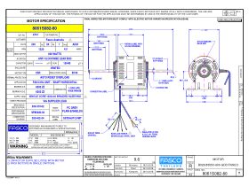 Specification Sheet - 8061S082-80 Twin Shaft Rac Motor 600W
