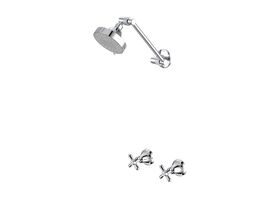 Caroma Tasman II Deluxe Shower Set Chrome (3 Star)