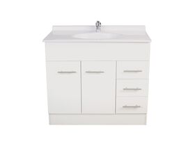 Base Vanity 2 Door and 3 Drawer 910mm