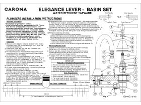 Installation Instructions - Caroma Elegance Lever Basin Set Chrome (5 Star)
