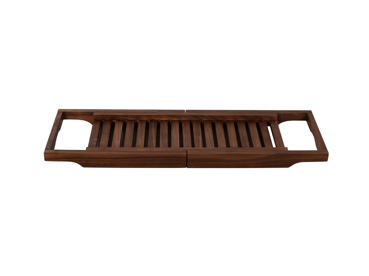 Mizu Bloc Adjustable Bath Rack Walnut from Reece