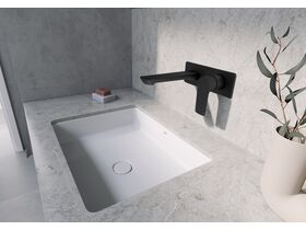 Milli Trace Wall Basin Mixer Set Matte Black