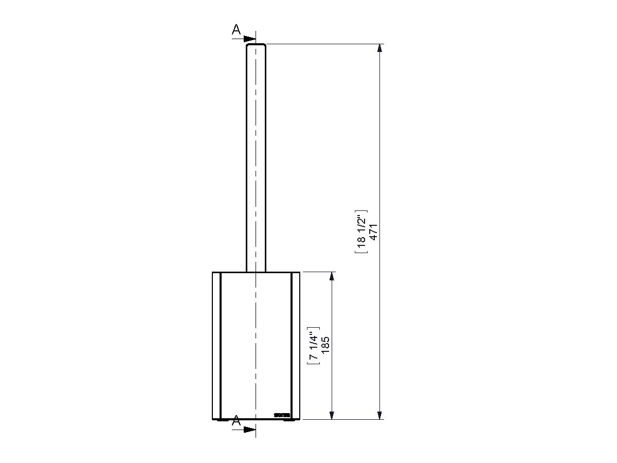 Sonia S2 Wall Mounted Toilet Brush Set White from Reece
