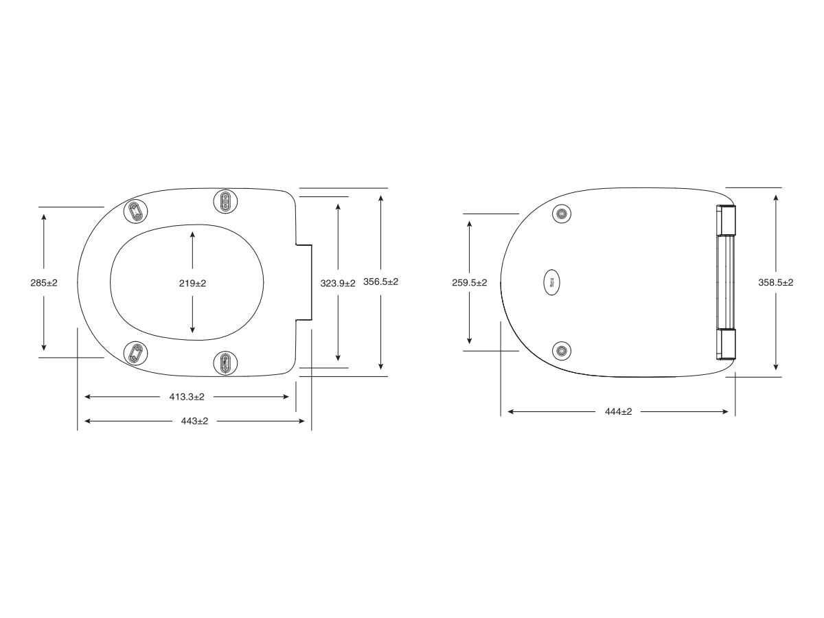 Roca Debba Rimless Soft Close Quick Release Seat White from Reece