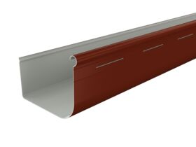 Quad Gutter 115 mm Slotted Manor Red
