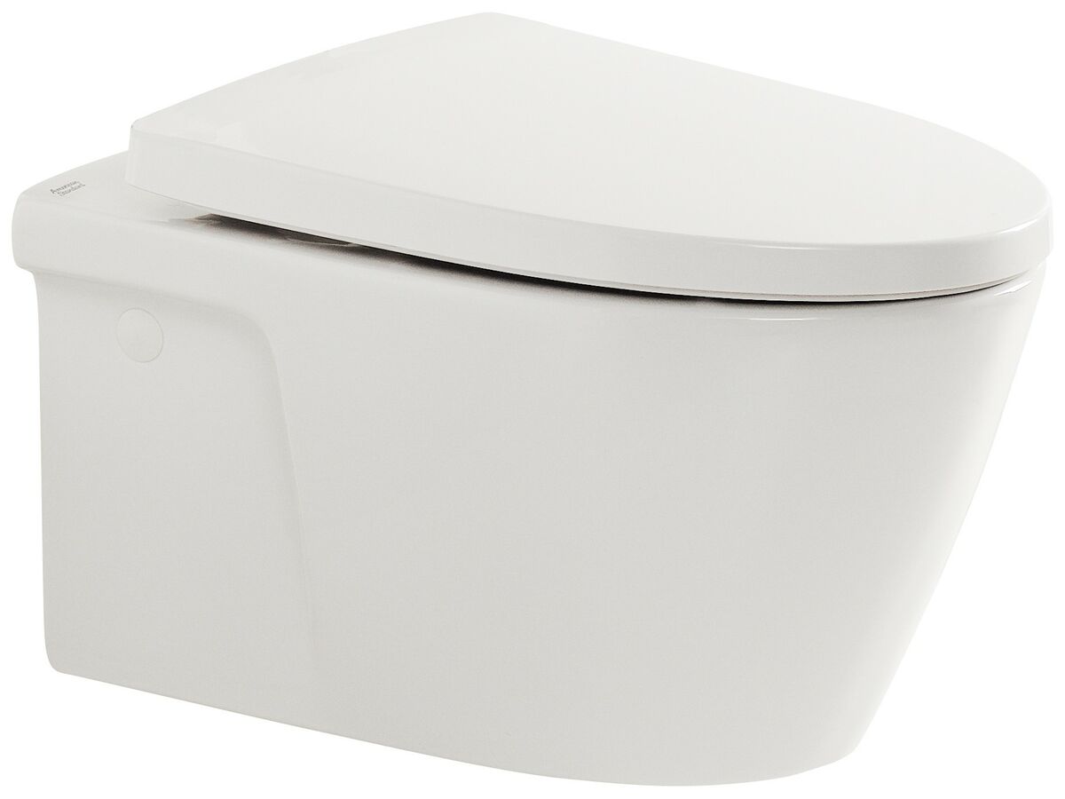 American Standard Acacia E Wall Hung Pan with Soft Close Quick Release Seat White (4 Star)