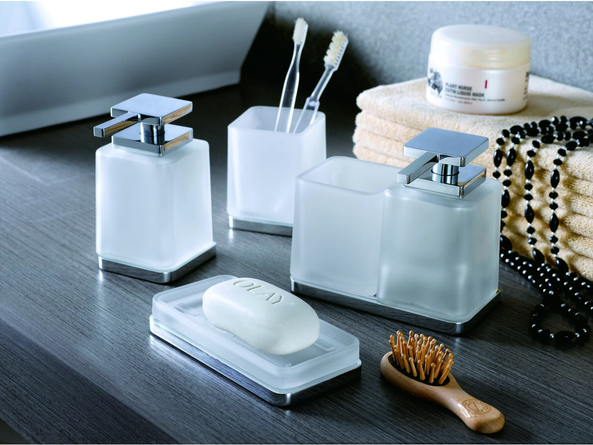 Milli Glance Wall Mount Soap Dispenser Chrome from Reece