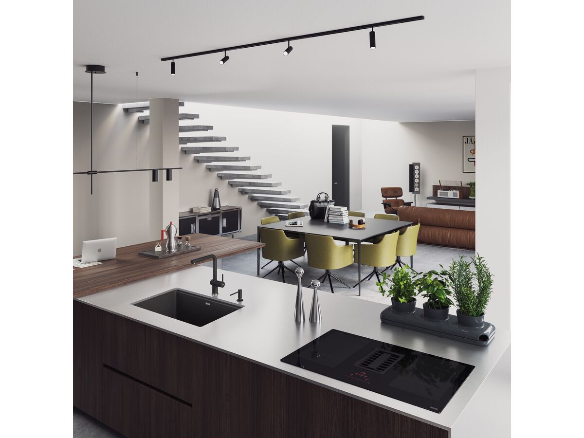 Franke City Fragranite Single Bowl 750mm Undermount Sink Onyx from Reece