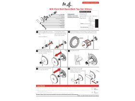 Installation Instructions - Milli Etch Wall Basin Bath Tap Set 180mm