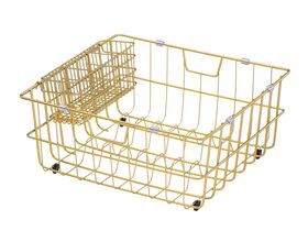 Memo Wire Basket 350mm x 380mm Brass