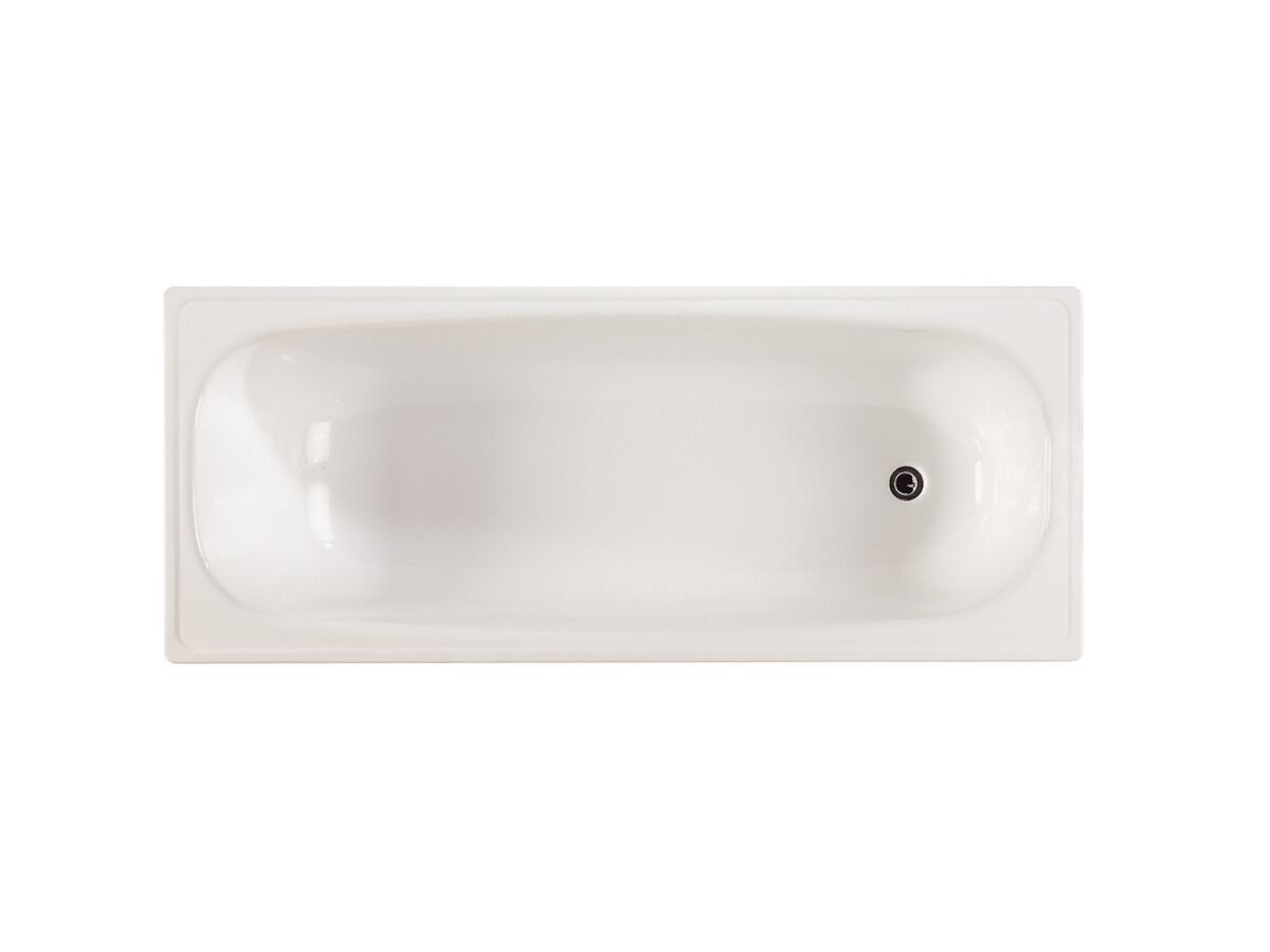 Base Pressed Steel Bath White
