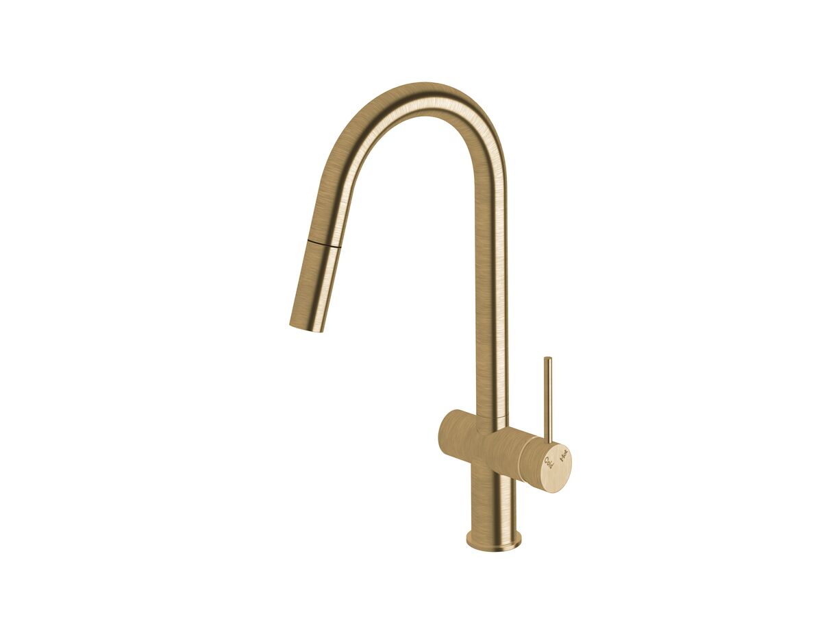 Sussex Scala Pullout Sink Mixer Tap Living Brushed Brass (4 Star)