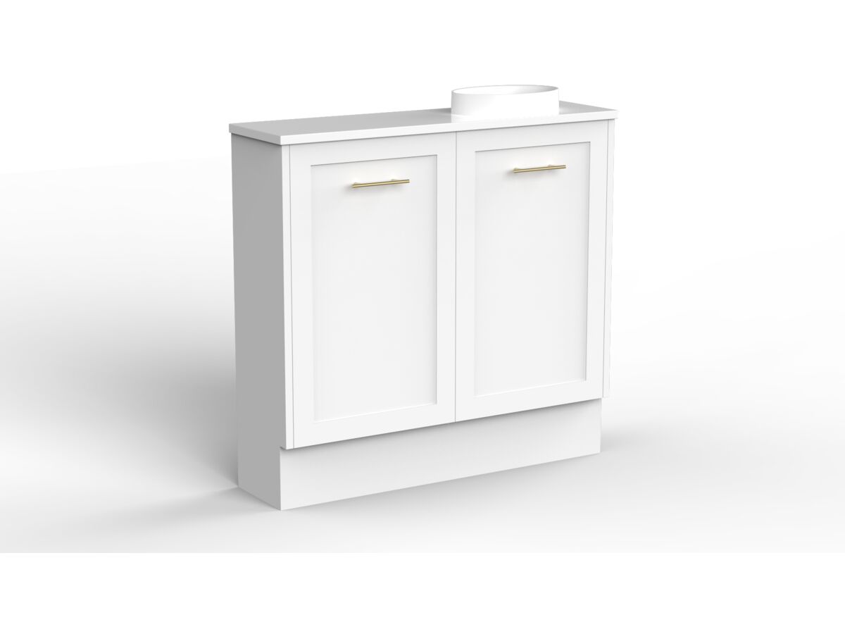 Kado Lux Petite Vanity Unit Floor Mount 900 Right Bowl (Basin Included)