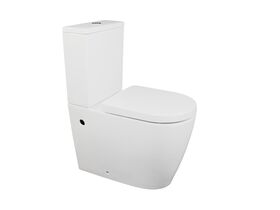 Kado Lux Close Coupled Back to Wall Overheight Bottom Inlet Toilet Suite with Soft Close Quick Release Seat White (4 Star)