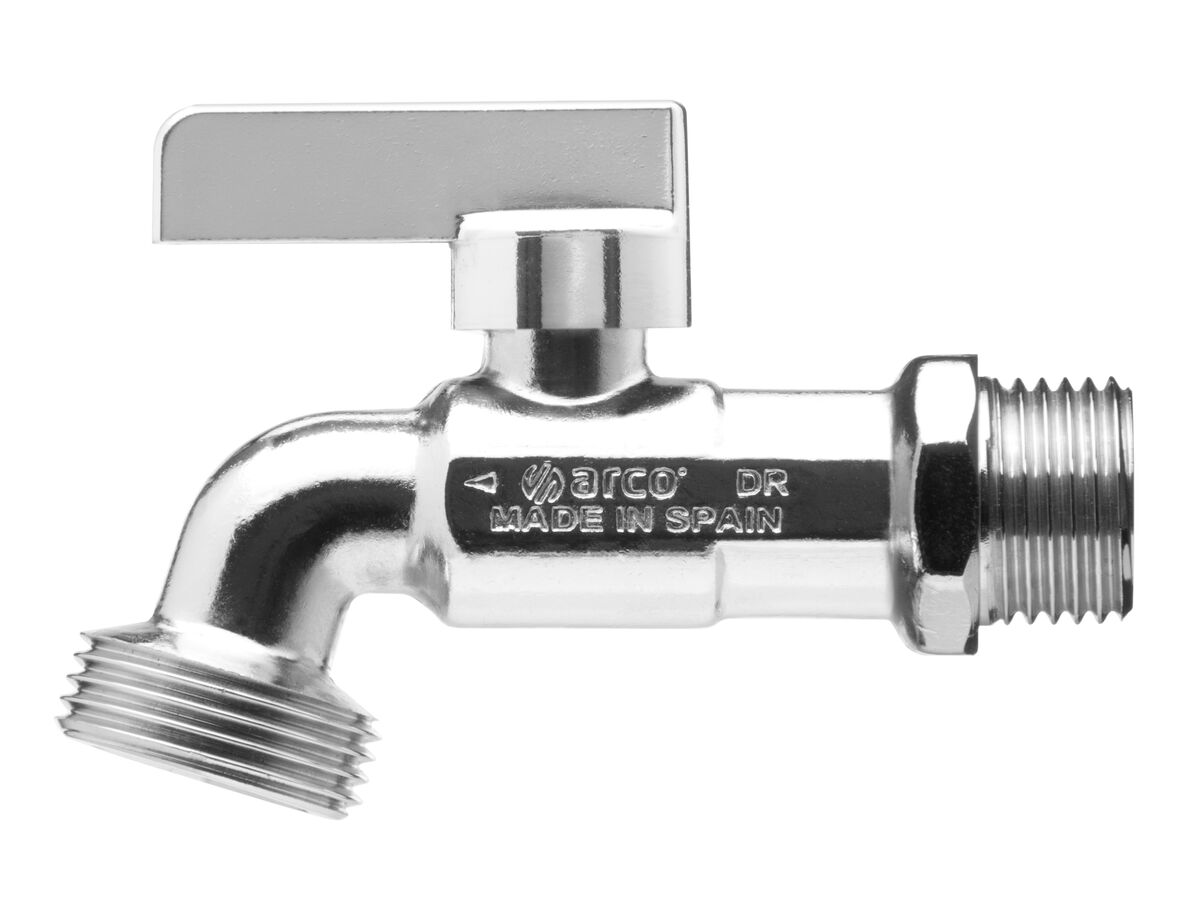 Arco Grifo Tap with Non Return Valve Chrome Male 20mm