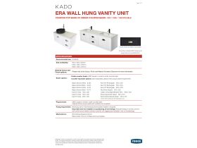 Technical Guide - Kado Era Wall Hung Vanity Unit