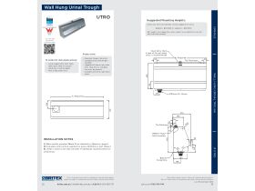 Installation Instructions - Britex Wall Hung Urinal Trough Stainless Steel (5 Star)