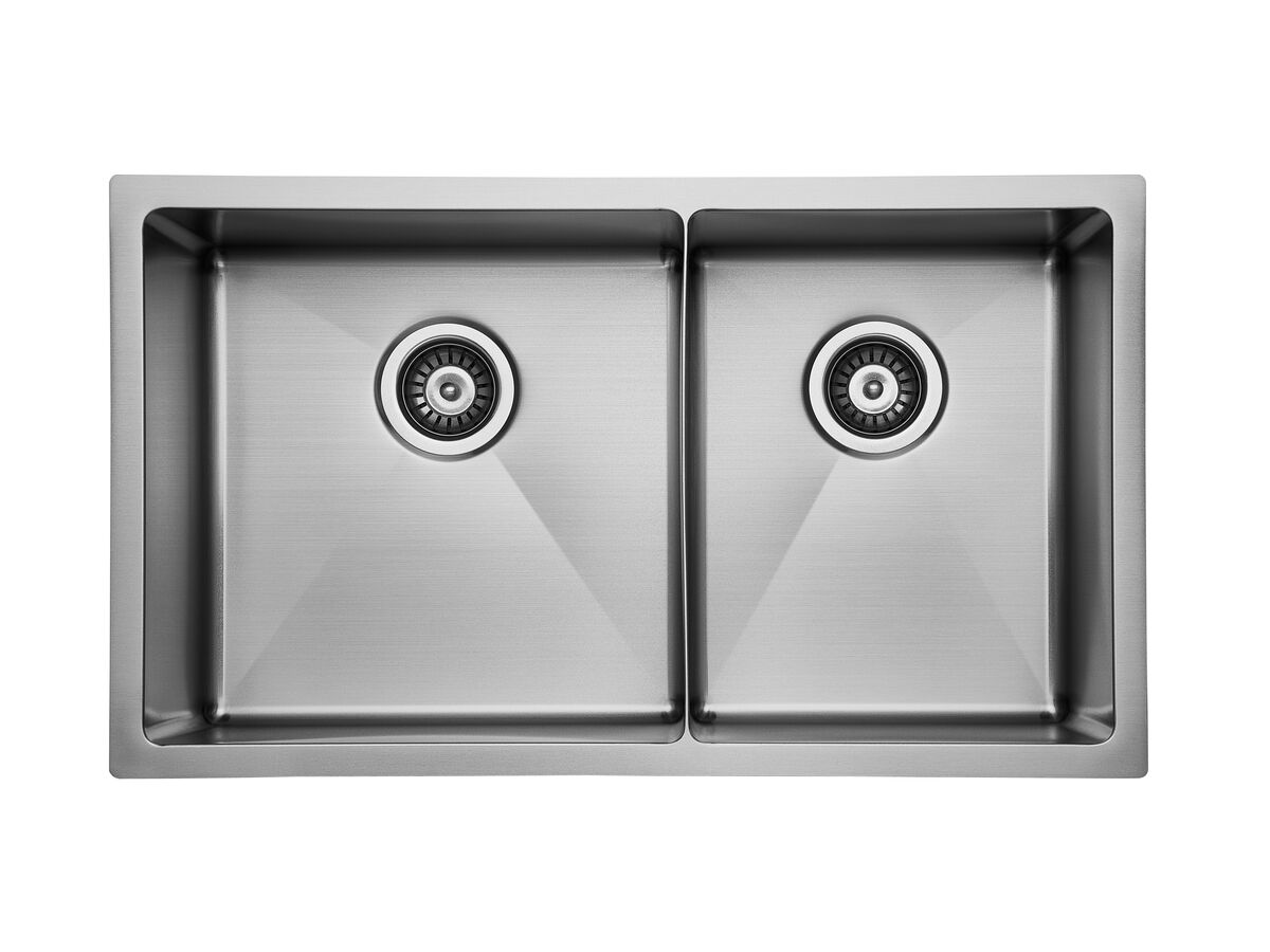 Memo Zenna 1 3/4 Bowl Sink No Taphole Nanoplated Nickel from Reece