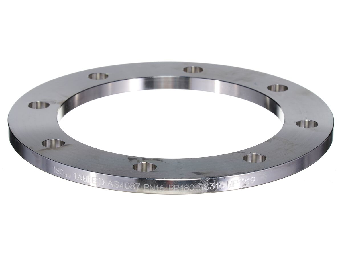 Table D 316 For Poly Pipe Stainless Steel Backing Ring 180/150mm
