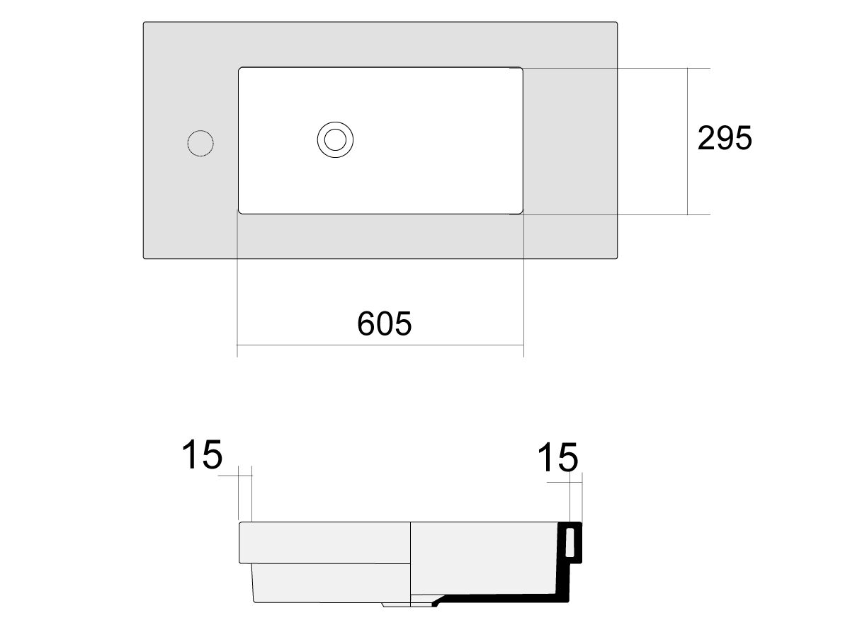 AXA Om Under Counter Basin White