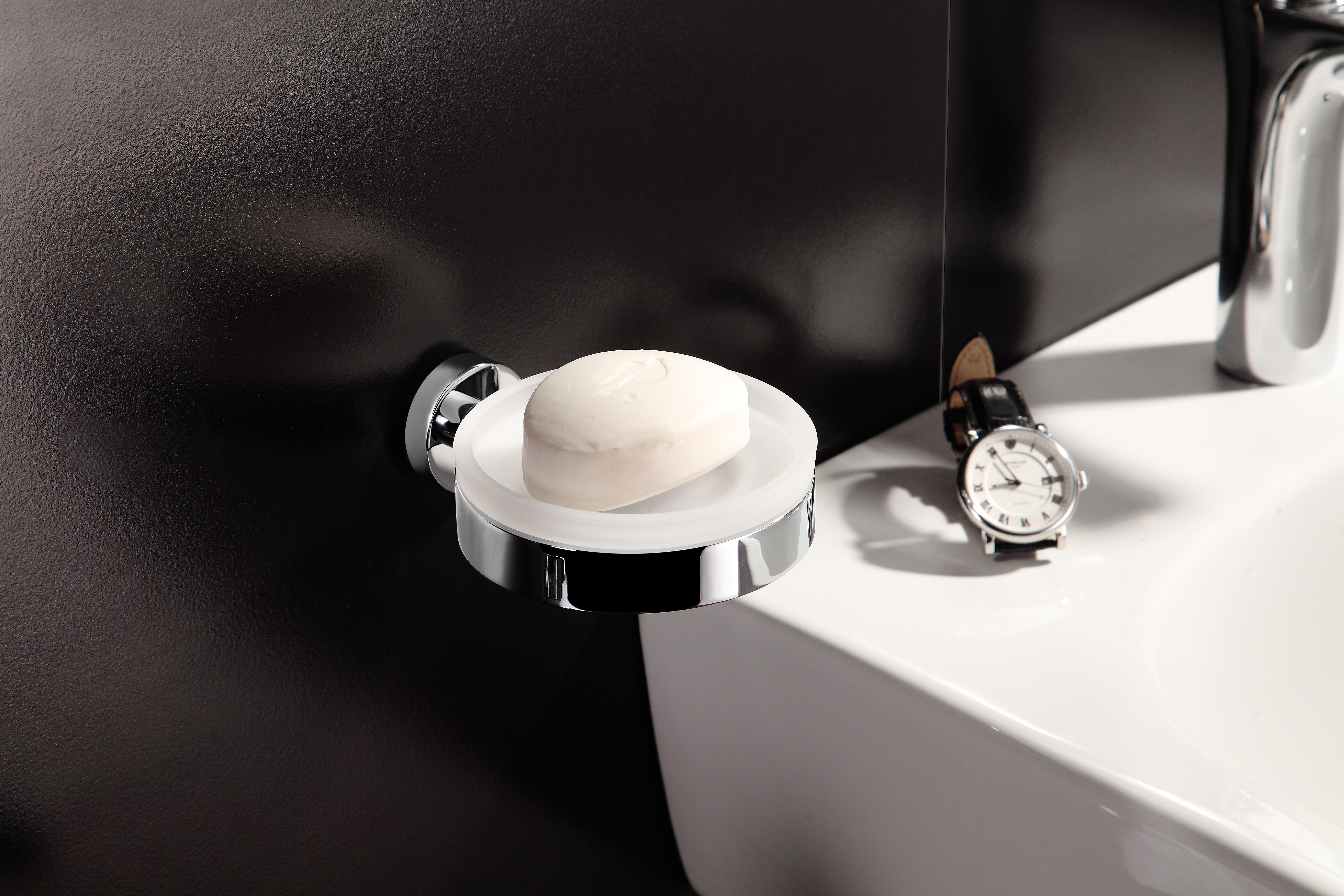 Milli Axon MK2 Wall Mount Soap Dish Glass/ Chrome from Reece