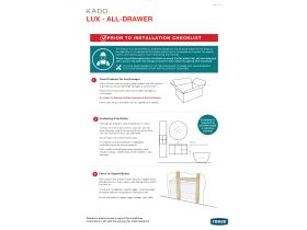 Installation Instructions - Kado Lux All Drawer Vanity Unit