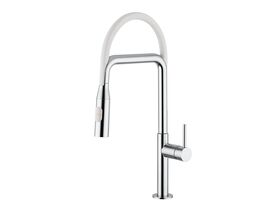 Teknobili Acquerelli Pull Out Sink Mixer Chrome (5 Star)