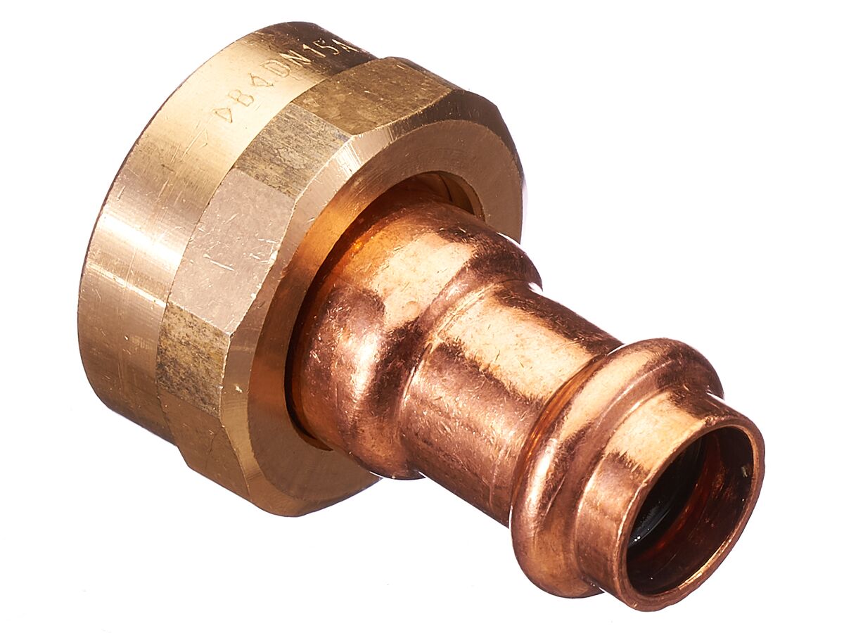 >B< Press Valve Adaptor 3/4" BSP x 15mm Copper"