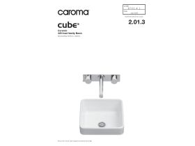 Technical Guide - Caroma Cube Vanity Basin 320mm 0 Taphole White