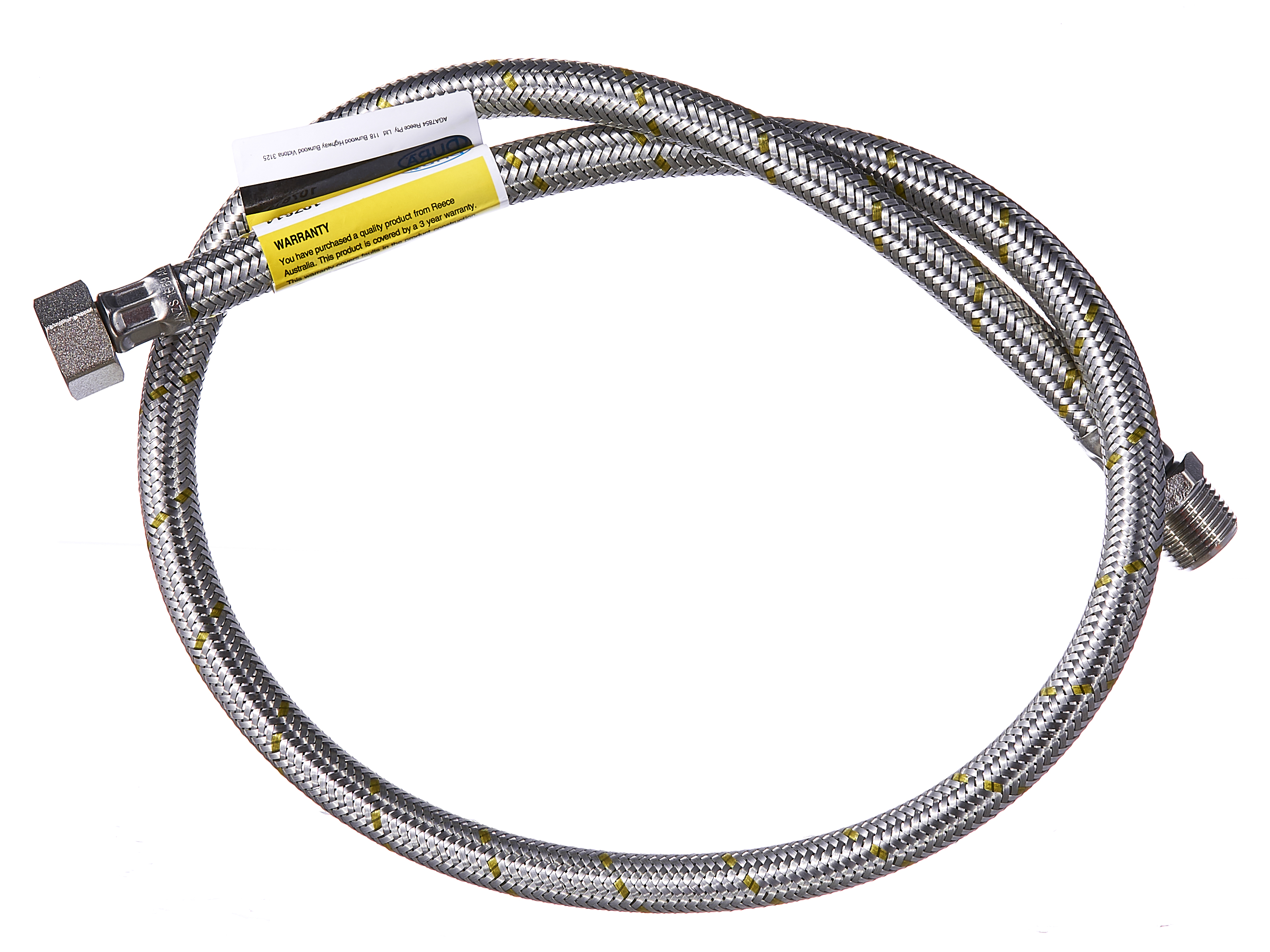 Dura Flex Hose 10mm Gas (1/2" Male & Female) 1000mm from Reece