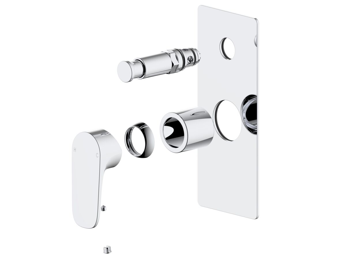 Mizu Silk Shower Mixer with Diverter Trimset Chrome from Reece