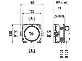 LAUFEN Simibox Light Without Shut-Off